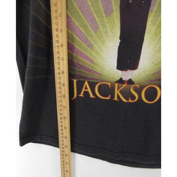 VINTAGE Michael Jackson Shirt Medium Graphic King Of Pop Hanes T Tee - Picture 4 of 10